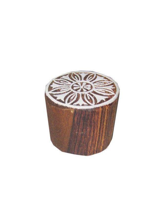 Hashcart Wooden Baren Printing Stamps Used for Making Saree Border/Pottery Crafts/Wall Paintings - Image 2